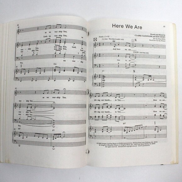 I Will Sing Choral Collection created by Don Moen Book - Picture 7 of 9